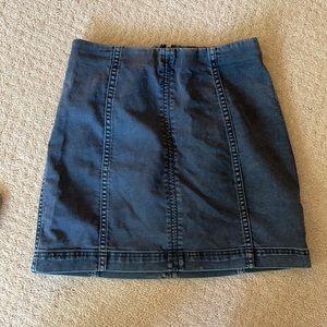 Free People Zip Up Skirt